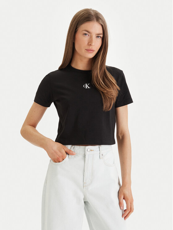 Calvin Klein Jeans Marškinėliai · Juoda