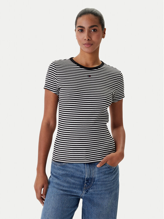 Tommy Jeans Marškinėliai · Juoda