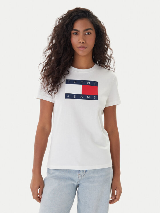 Tommy Jeans Marškinėliai · Écru