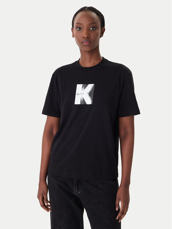 Karl Lagerfeld Jeans Marškinėliai · Juoda