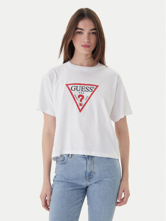 Guess Jeans Marškinėliai · Balta