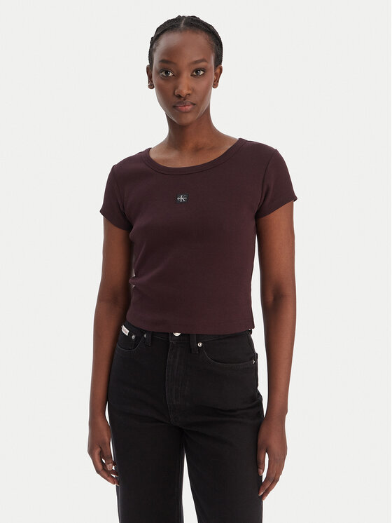 Calvin Klein Jeans Marškinėliai · Ruda