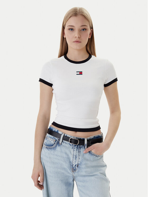 Tommy Jeans Marškinėliai · Écru