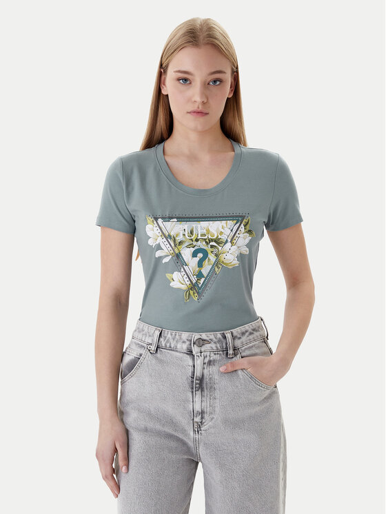 Guess Marškinėliai W6RI35 J1314 Slim Fit