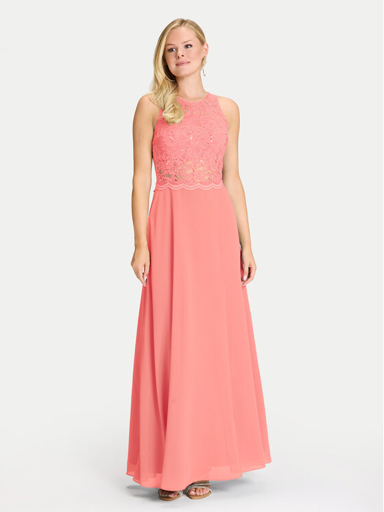 Swing Vakarinė suknelė · Koralų · Maksi
