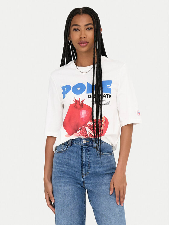 ONLY Marškinėliai · Balta