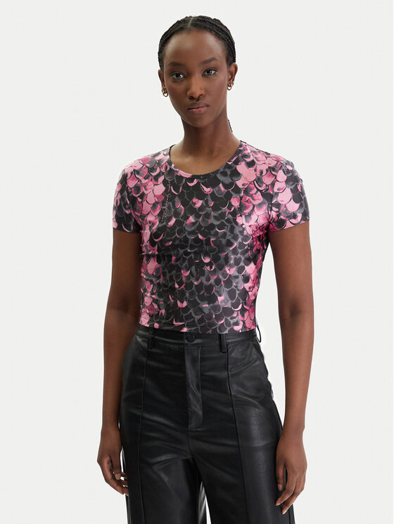 Versace Jeans Couture Marškinėliai · Rožinė