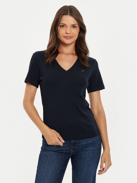 Tommy Hilfiger Marškinėliai · Tamsiai mėlyna