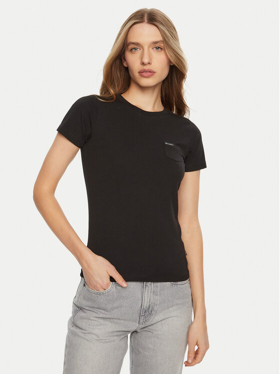 Guess Jeans Marškinėliai · Juoda