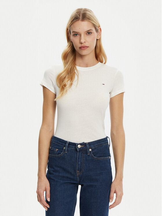 Tommy Jeans Marškinėliai · Balta