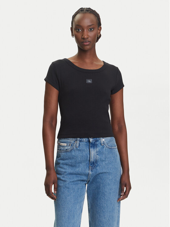 Calvin Klein Jeans Marškinėliai · Juoda