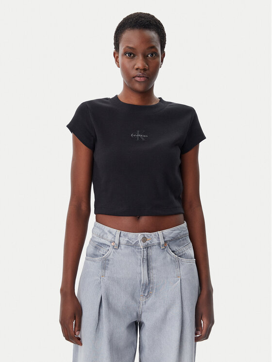 Calvin Klein Jeans Marškinėliai · Juoda