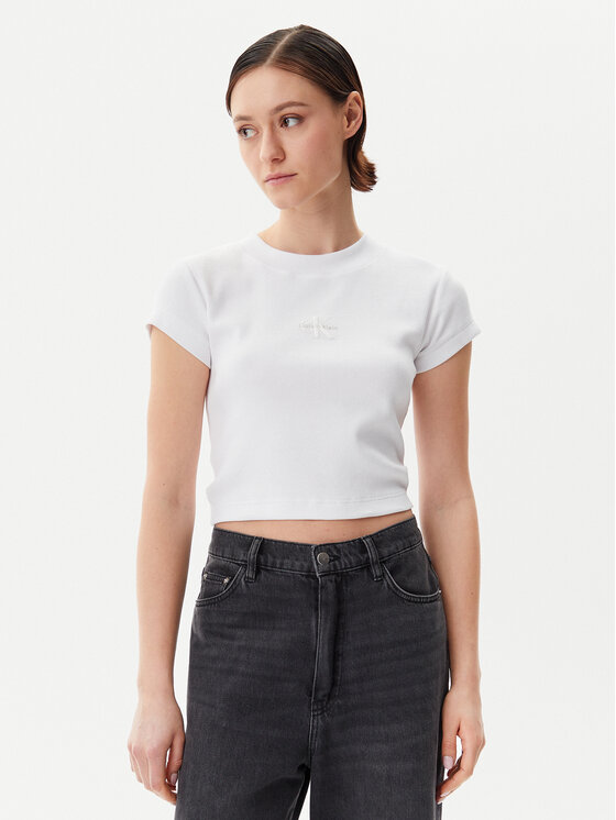 Calvin Klein Jeans Marškinėliai · Balta