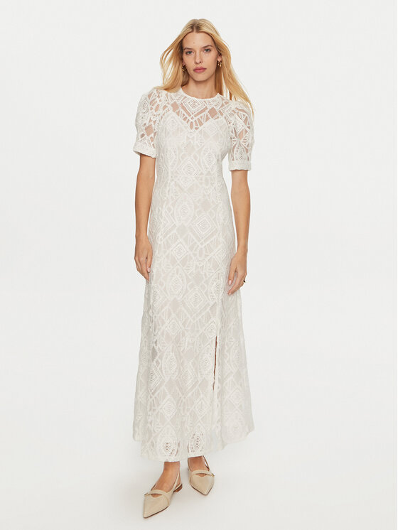 YAS Kokteilinė suknelė · Écru · Midi