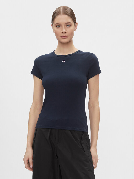 Tommy Jeans Marškinėliai · Tamsiai mėlyna