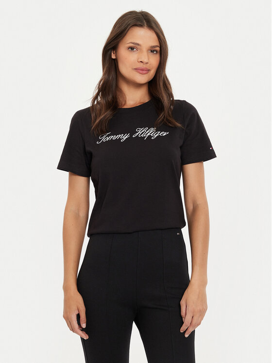 Tommy Hilfiger Marškinėliai · Juoda