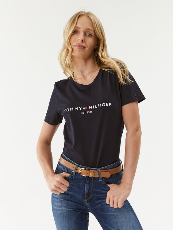 Tommy Hilfiger Marškinėliai · Tamsiai mėlyna