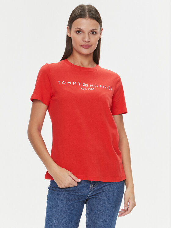 Tommy Hilfiger Marškinėliai · Oranžinė