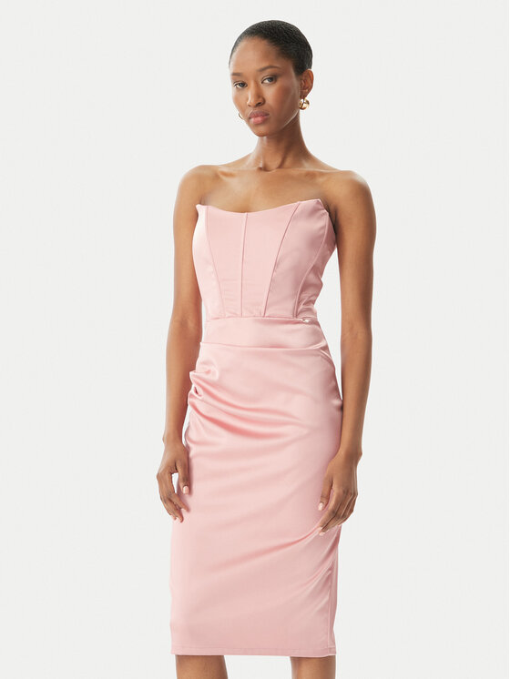 Kodas SUN15 Rinascimento Kokteilinė suknelė · Rožinė · Mini