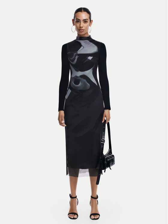 Desigual Kasdieninė suknelė · Pilka · Midi