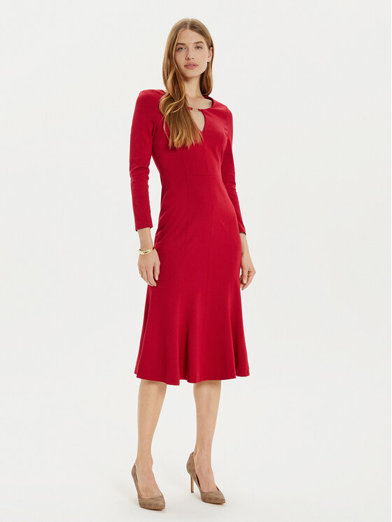 Rinascimento Kokteilinė suknelė · Vyšninė · Midi