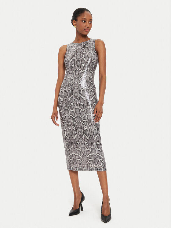 Rinascimento Kokteilinė suknelė · Pilka · Midi