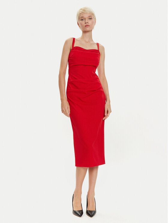 Imperial Kokteilinė suknelė · Raudona · Midi