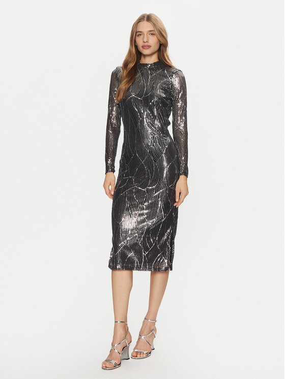 Vila Kokteilinė suknelė · Sidabrinė · Midi