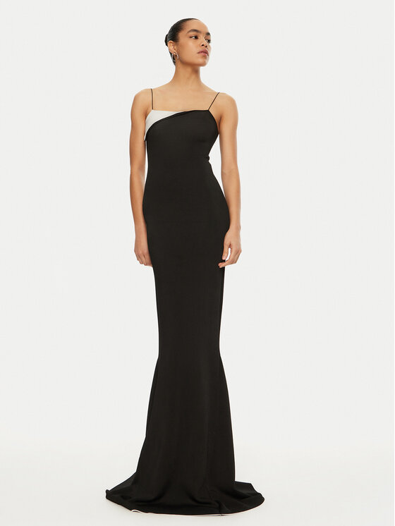 JACQUEMUS Trikotažinė suknelė · Juoda · Midi