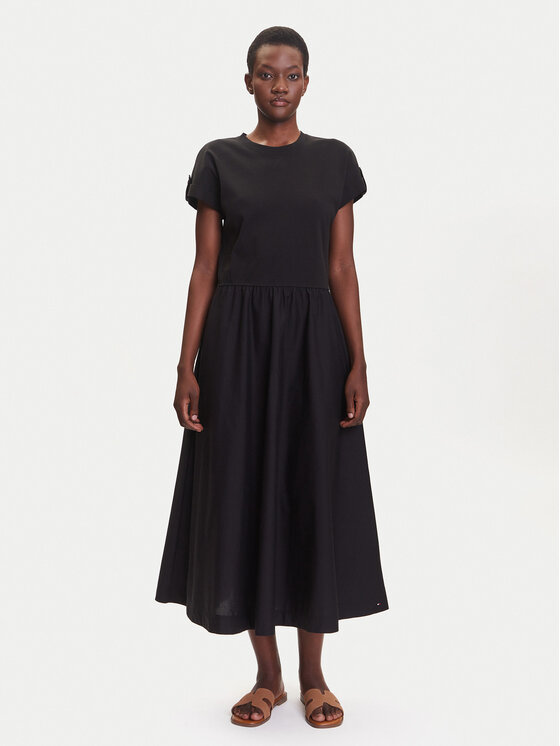 Tommy Hilfiger Kasdieninė suknelė · Juoda · Midi