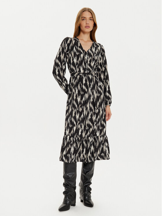 ONLY Marškinių tipo suknelė · Juoda · Midi