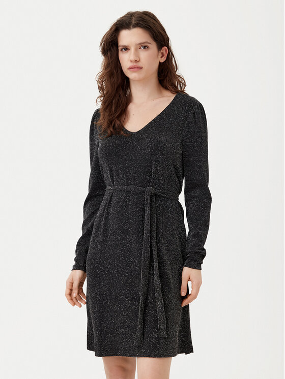 Vila Trikotažinė suknelė · Juoda · Mini