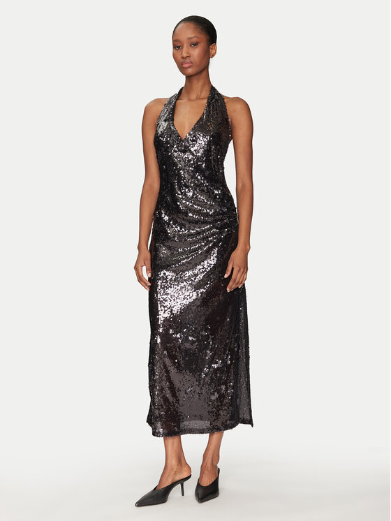 Haveone Kokteilinė suknelė · Juoda · Midi