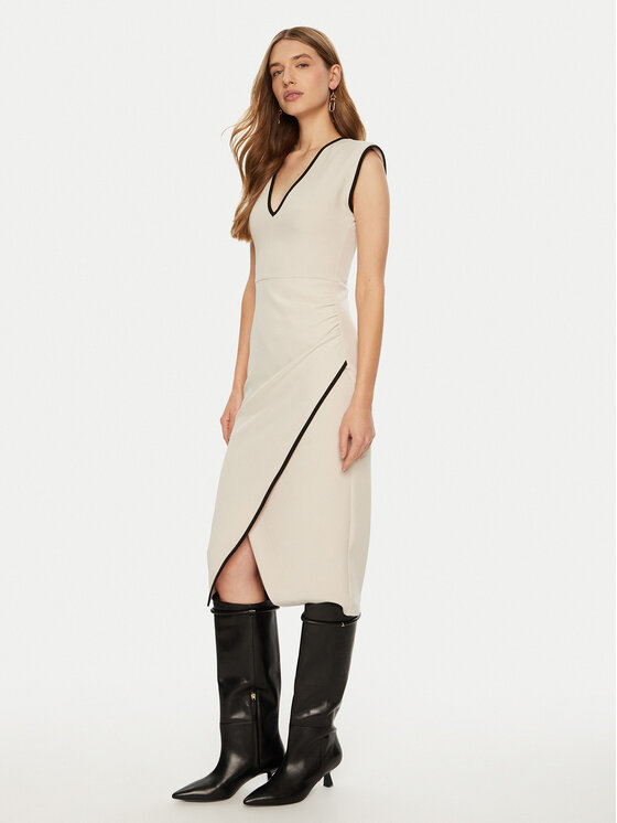 ACCESS FASHION Kokteilinė suknelė · Écru · Midi