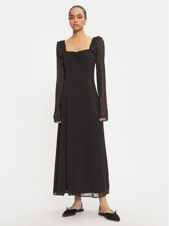 ROTATE Kokteilinė suknelė · Juoda · Maksi