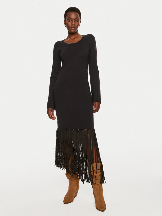 Munthe Trikotažinė suknelė · Juoda · Midi