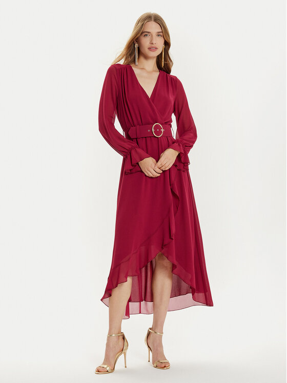 Rinascimento Kokteilinė suknelė · Vyšninė · Midi