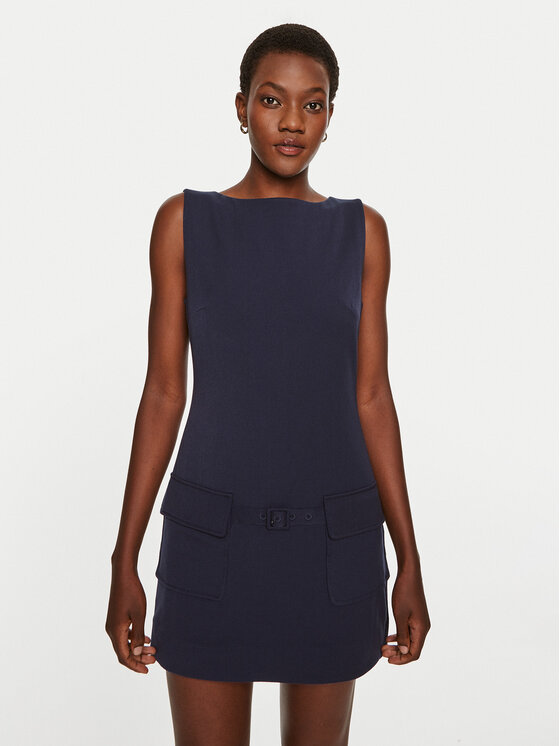 STAUD Kasdieninė suknelė · Tamsiai mėlyna · Mini