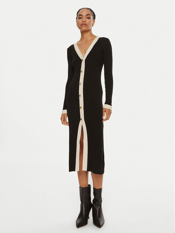 Luisa Spagnoli Trikotažinė suknelė · Juoda · Midi