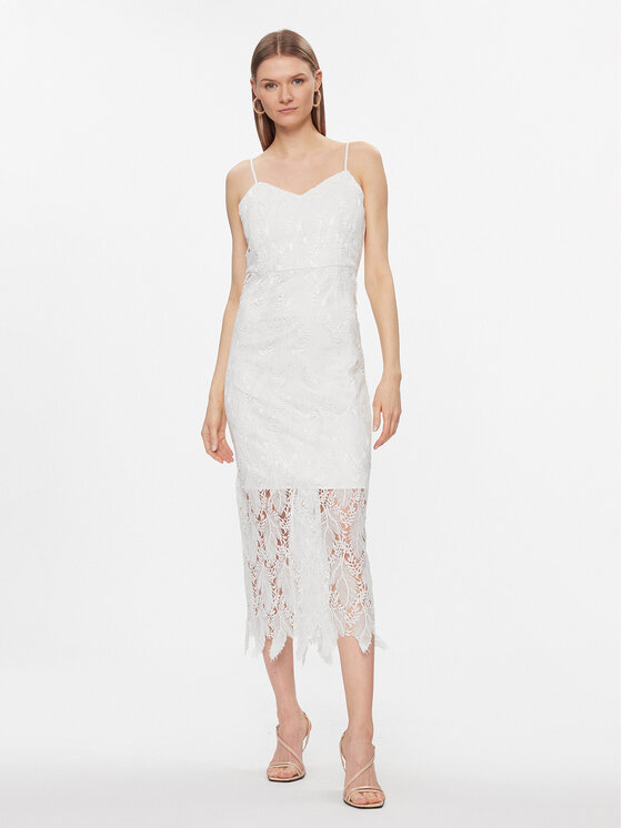 YAS Kokteilinė suknelė · Balta · Midi