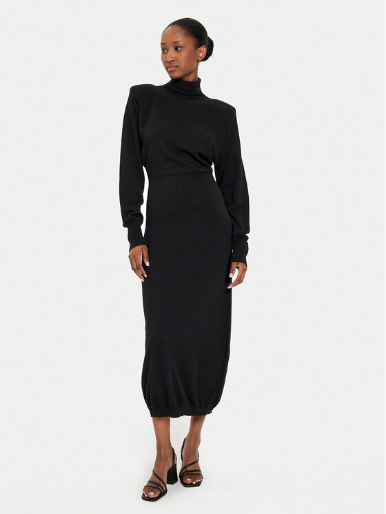 Kontatto Trikotažinė suknelė · Juoda · Midi
