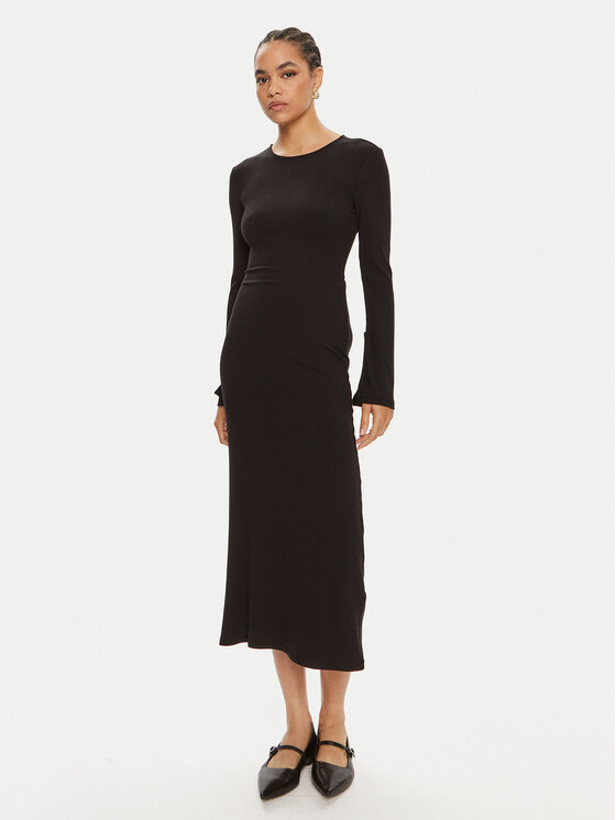 Bruuns Bazaar Trikotažinė suknelė · Juoda · Midi