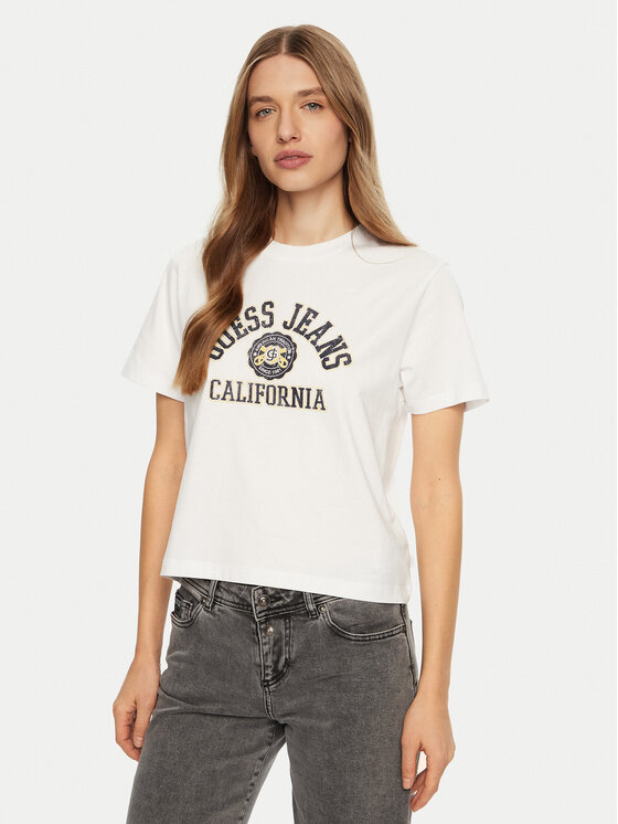 Guess Jeans Marškinėliai · Balta