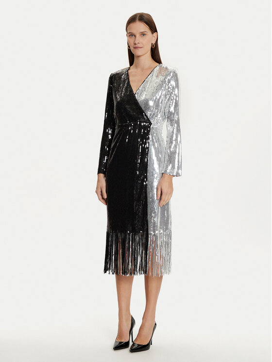 YAS Kokteilinė suknelė · Juoda · Midi