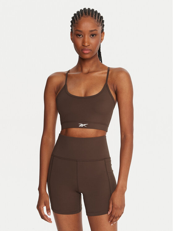 Reebok Sportinė liemenėlė · Ruda