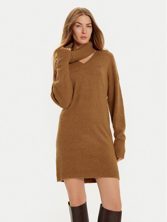 Liu Jo Trikotažinė suknelė · Ruda · Mini