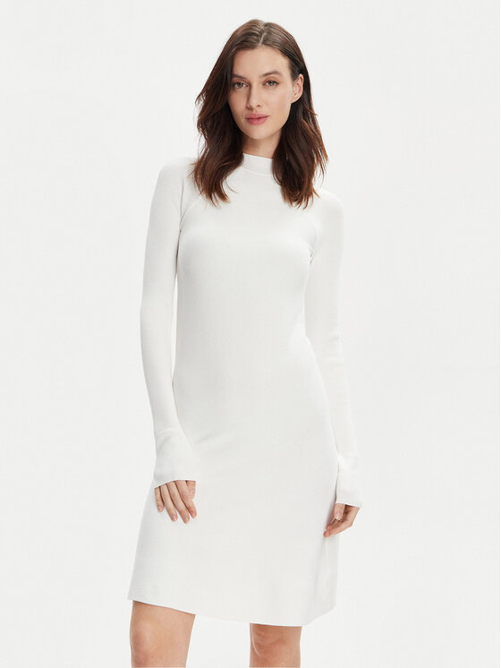 Max Mara Leisure Trikotažinė suknelė · Balta · Mini