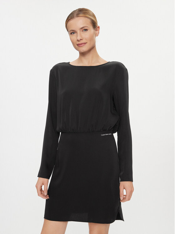 Calvin Klein Jeans Kokteilinė suknelė · Juoda · Mini