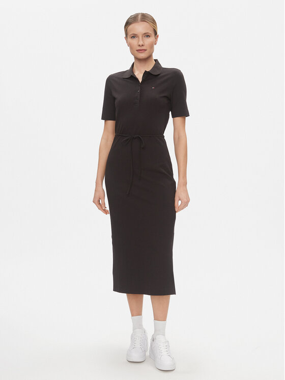 Tommy Hilfiger Kasdieninė suknelė · Juoda · Midi