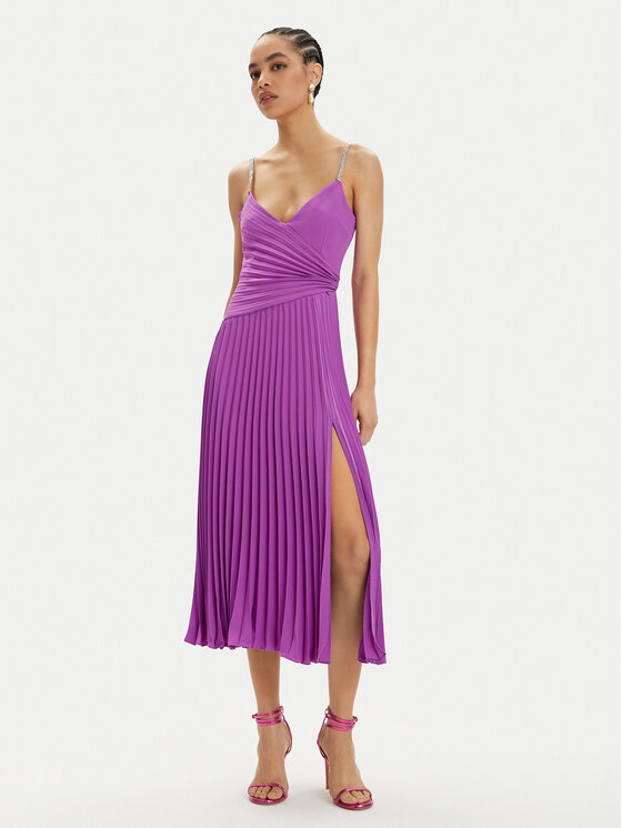Nissa Kokteilinė suknelė · Violetinė · Midi